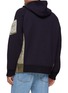 Back View - Click To Enlarge - SACAI - Nylon Panel Hooded Jacket