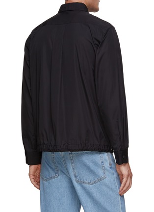 Back View - Click To Enlarge - SACAI - X Thomas Mason Zip Up Shirt