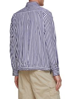 SACAI | X Thomas Mason Stripe Zip Up Shirt | Men | Lane Crawford
