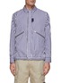 Main View - Click To Enlarge - SACAI - X Thomas Mason Stripe Zip Up Shirt
