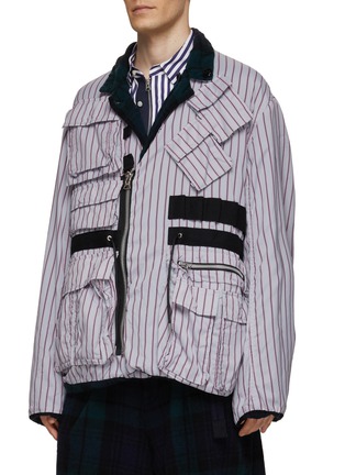  - SACAI - Reversible Accordion Pockets Flannel Jacket