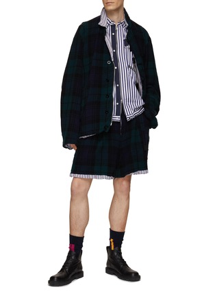 SACAI | Reversible Accordion Pockets Flannel Jacket