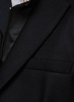  - SACAI - Melton Wool Single Breasted Coat