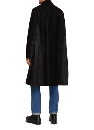 Back View - Click To Enlarge - SACAI - Melton Wool Single Breasted Coat