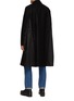 Back View - Click To Enlarge - SACAI - Melton Wool Single Breasted Coat