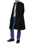 Figure View - Click To Enlarge - SACAI - Melton Wool Single Breasted Coat