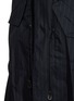  - SACAI - Taffeta Side Slit Pinstripe Coat