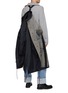  - SACAI - Taffeta Side Slit Pinstripe Coat