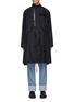 Main View - Click To Enlarge - SACAI - Taffeta Side Slit Pinstripe Coat