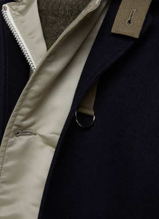  - SACAI - Buckle Strap Wool Shirt Jacket
