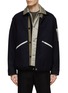 Main View - Click To Enlarge - SACAI - Buckle Strap Wool Shirt Jacket