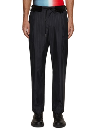 Main View - Click To Enlarge - SACAI - Checkered Print Drawstring Pants
