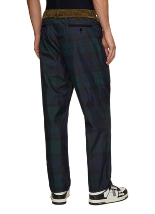 Back View - Click To Enlarge - SACAI - Checkered Print Drawstring Pants