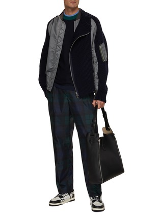 Figure View - Click To Enlarge - SACAI - Checkered Print Drawstring Pants