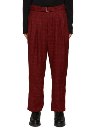 Main View - Click To Enlarge - THE VIRIDI-ANNE - Checkered Straight Leg Pants