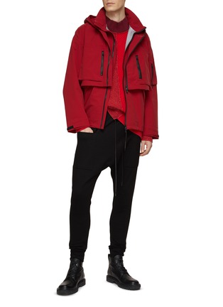 Figure View - Click To Enlarge - THE VIRIDI-ANNE - Fragment Patchwork Knit Sweater