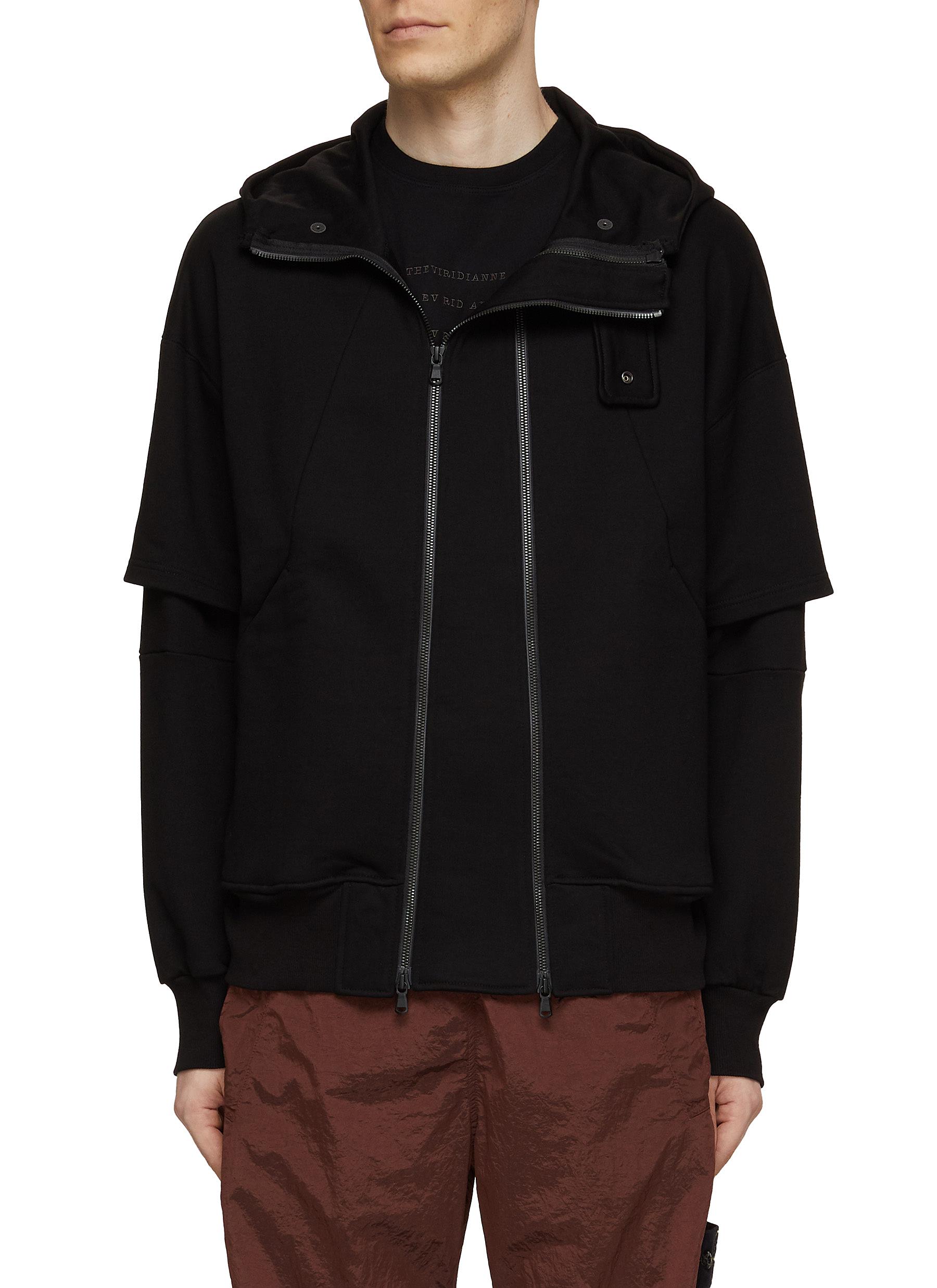 THE VIRIDI ANNE Double Zipper Hoodie Men Lane Crawford