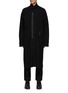 Main View - Click To Enlarge - THE VIRIDI-ANNE - Wool Slanted Pocket Zip Up Coat