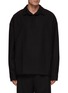 Main View - Click To Enlarge - THE FRANKIE SHOP - Dennis Toggle Hem Oversized Long Sleeve Polo Shirt