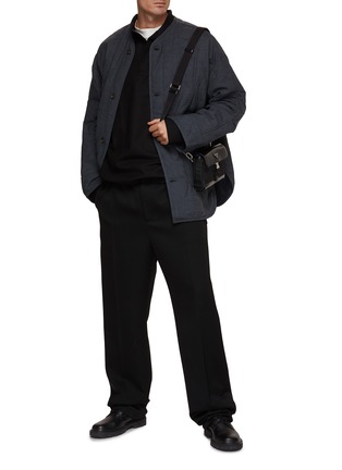 Figure View - Click To Enlarge - THE FRANKIE SHOP - Dennis Toggle Hem Oversized Long Sleeve Polo Shirt