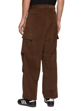 Back View - Click To Enlarge - THE FRANKIE SHOP - Corduroy Cargo Pocket Toggle Hem Pants