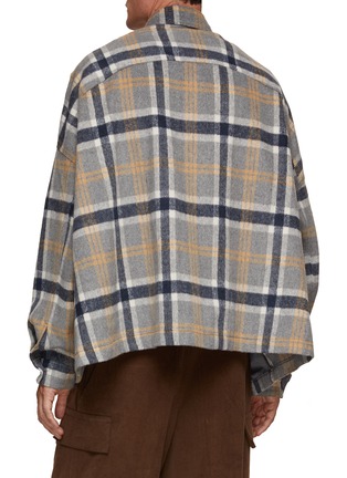 Back View - Click To Enlarge - THE FRANKIE SHOP - Oversized Flannel Shirt