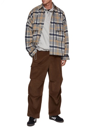 Figure View - Click To Enlarge - THE FRANKIE SHOP - Oversized Flannel Shirt