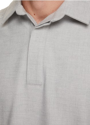 - THE FRANKIE SHOP - Dennis Toggle Hem Oversized Long Sleeve Polo Shirt