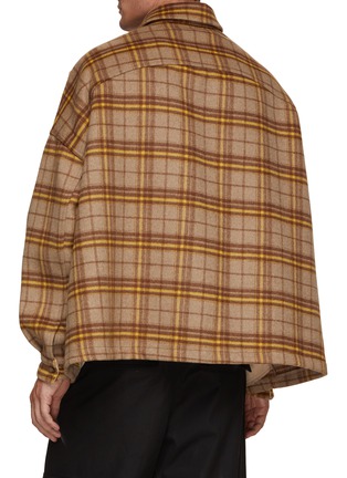 Back View - Click To Enlarge - THE FRANKIE SHOP - Oversized Flannel Shirt