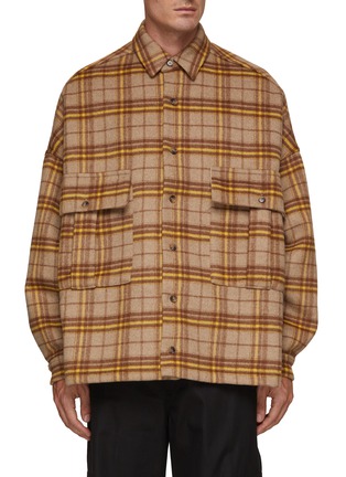 Main View - Click To Enlarge - THE FRANKIE SHOP - Oversized Flannel Shirt
