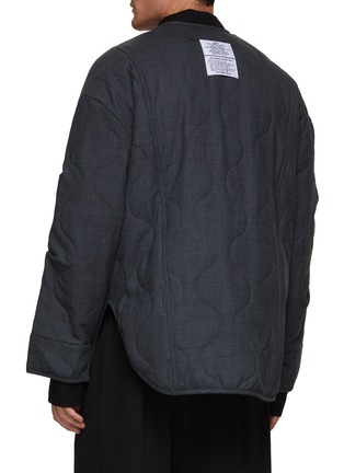 Back View - Click To Enlarge - THE FRANKIE SHOP - Front Pocket Collarless Quilted Jacket