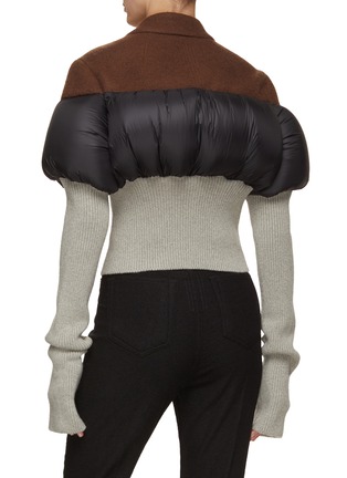 Back View - Click To Enlarge - RICK OWENS  - Bouchon Puffer Panel Jacket