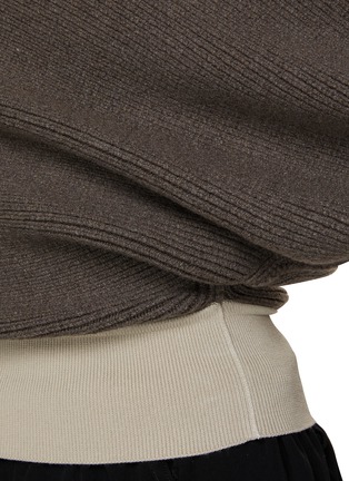  - RICK OWENS  - Asymmetric Chunky Knit Top