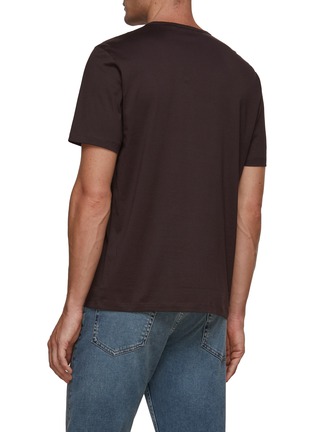 Back View - Click To Enlarge - THEORY - Precise Cotton T-Shirt