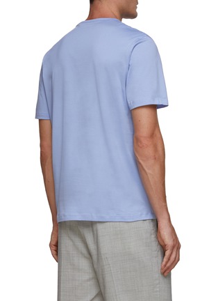 Back View - Click To Enlarge - THEORY - Precise Cotton T-Shirt