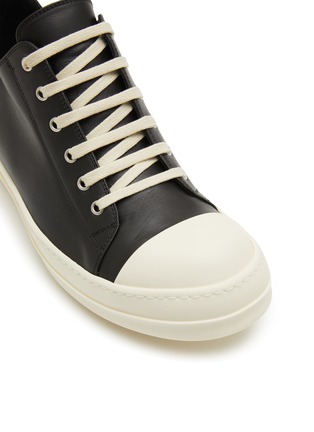 Detail View - Click To Enlarge - RICK OWENS  - Low Leather Sneakers