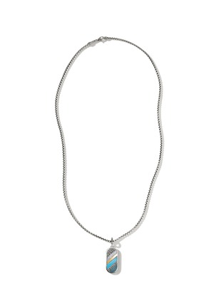 Main View - Click To Enlarge - JOHN HARDY - Classic Chain Mother Of Pearl Lapis Lazuli Turquoise 18K Gold Silver Necklace — Size 24