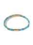 Detail View - Click To Enlarge - JOHN HARDY - Classic Chain Turquoise 14K Gold Heishi Beaded Bracelet — Size UM