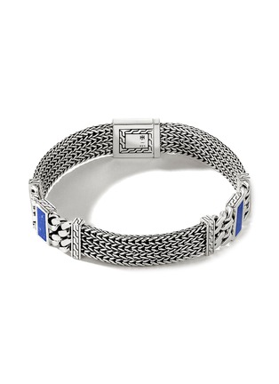 Main View - Click To Enlarge - JOHN HARDY - Classic Chain Lapis Lazuli Silver Triple Chain Bracelet — Size UL