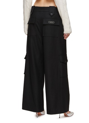 Back View - Click To Enlarge - KIMHĒKIM - Slouchy Pleated Cargo Pants