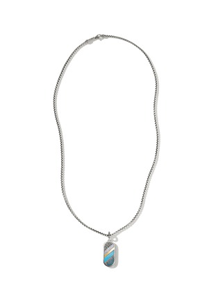 Main View - Click To Enlarge - JOHN HARDY - Classic Chain Mother Of Pearl Lapis Lazuli Turquoise 18K Gold Silver Necklace — Size 26