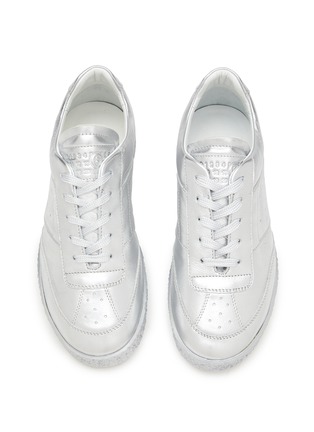 Detail View - Click To Enlarge - MM6 MAISON MARGIELA - Low Top Lace Up Leather Sneaker
