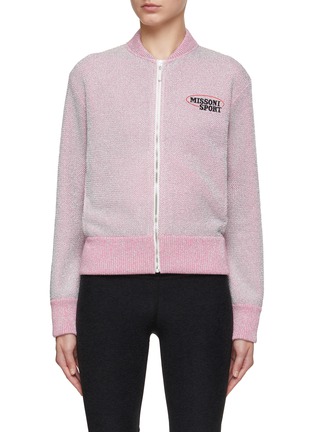 Main View - Click To Enlarge - MISSONI - Zip Up Bomber Sweater