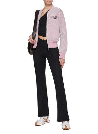 Figure View - Click To Enlarge - MISSONI - Zip Up Bomber Sweater