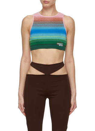 Main View - Click To Enlarge - MISSONI - Rainbow Stripe Knit Top