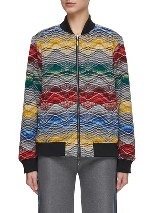 Main View - Click To Enlarge - MISSONI - Reversible Rainbow Bomber Jacket