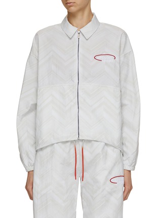 Main View - Click To Enlarge - MISSONI - Logo Embroidery Windbreaker Jacket
