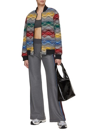 Figure View - Click To Enlarge - MISSONI - High Waited Side Stripe Long Pants