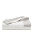 Main View - Click To Enlarge - FRETTE - Bold King Size Duvet Cover Set — Milk/Cliff Grey