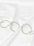 Detail View - Click To Enlarge - FRETTE - Links Embroidery Queen Size Duvet Cover — Savage Beige/Cliff Grey
